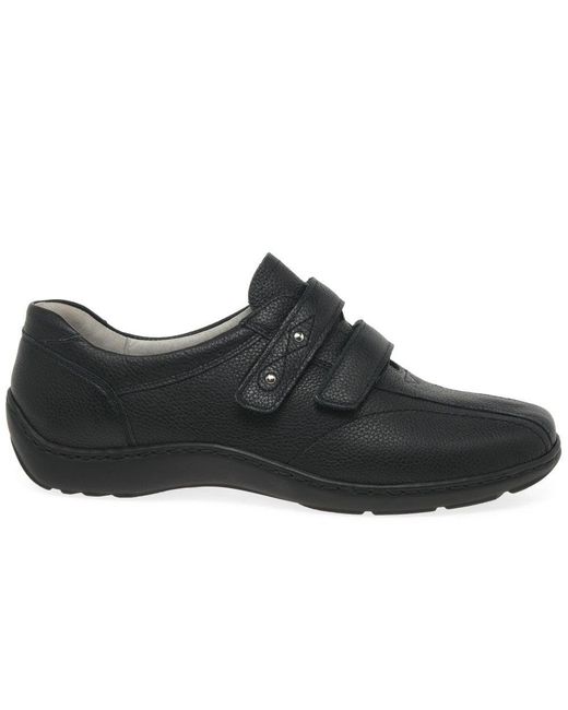 Waldläufer Black Stone Rip Tape Fastening Shoes