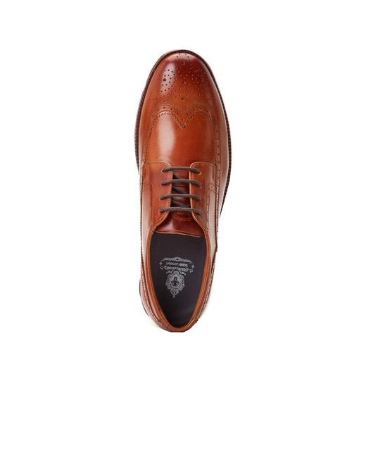 Base London Brown Flight Brogues for men