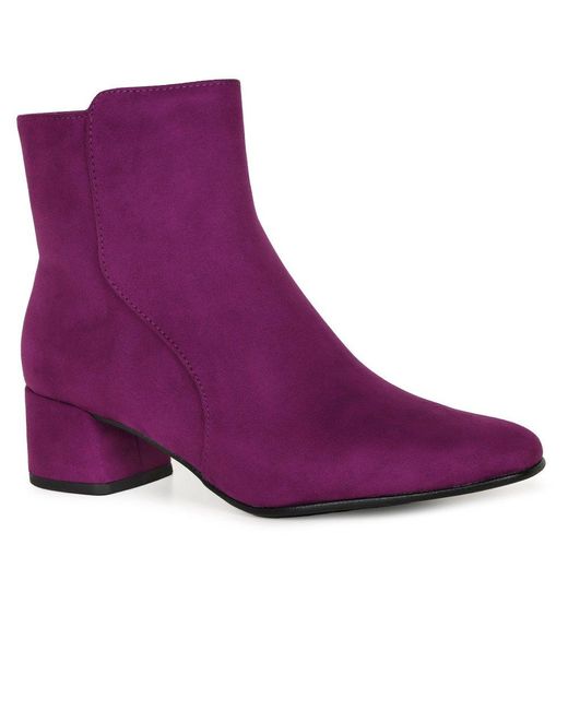 Marco Tozzi Purple Ava Ankle Boots