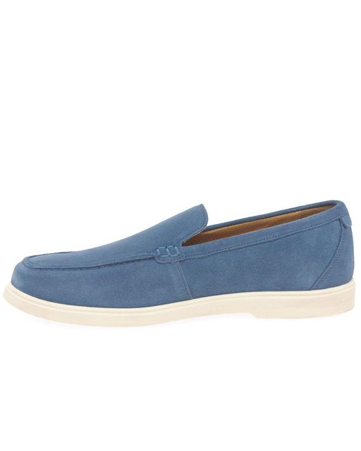 Loake Blue Tuscany Loafers for men
