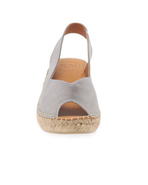 Toni Pons Brown Bernia Wedge Heel Espadrilles Sandals