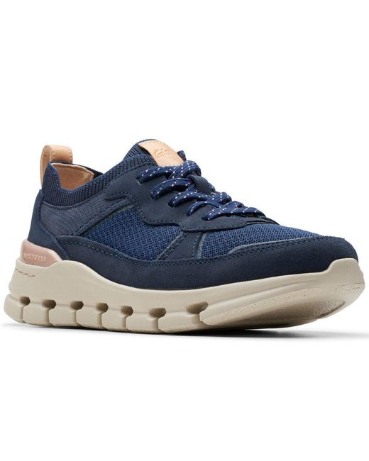 Clarks Blue Nature X Cove Trainers Size: 4