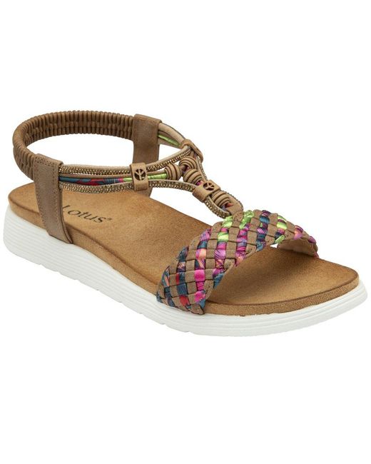 Lotus Metallic Russo Sandals