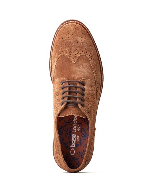 Base London Brown Hatfield Brogues for men
