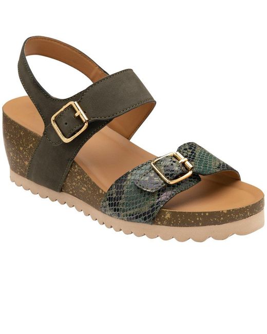 Lotus Metallic Brynlee Sandals