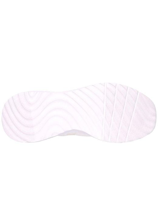 Skechers White Bobs Squad Chaos Elevated Drift Trainers for men