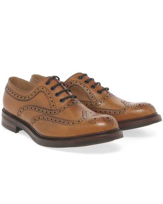 Loake Brown Edward Formal Lace Up Brogues for men