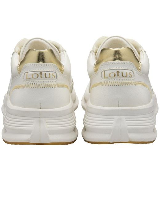 Lotus White Flossie Trainers