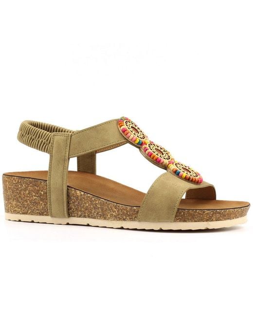 Lunar (GRS) Metallic Candice Sandals