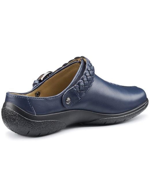 Hotter Blue Magical Extra Wide Mules