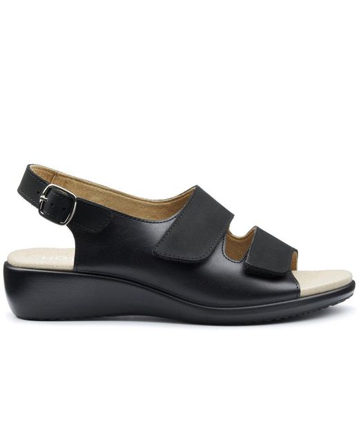 Hotter Blue Easy Ii Wide Fit Wedge Sandals