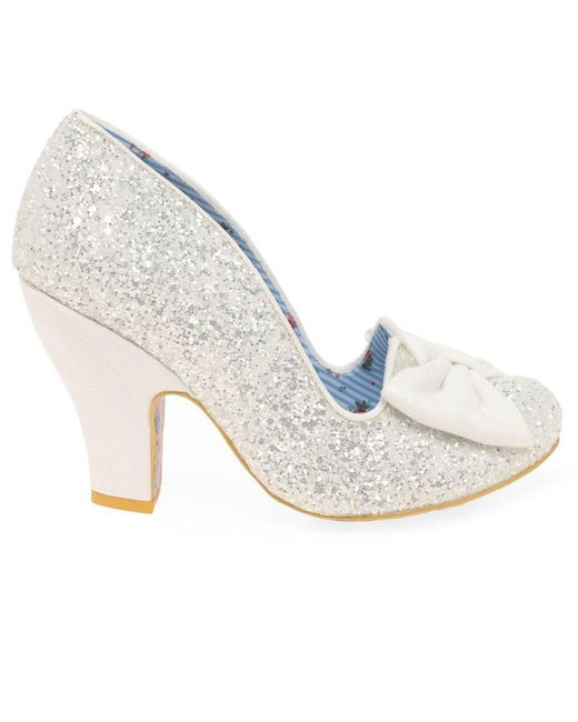 Irregular Choice Blue Nick Of Time Court Shoes