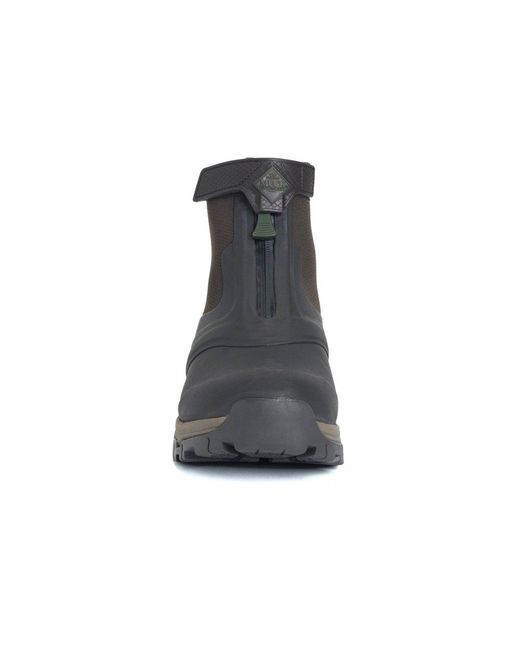 Muck Boot Gray Apex Mid Zip Short Wellingtons for men