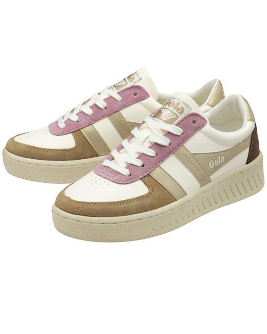 Gola White Grandslam Quadrant Trainers