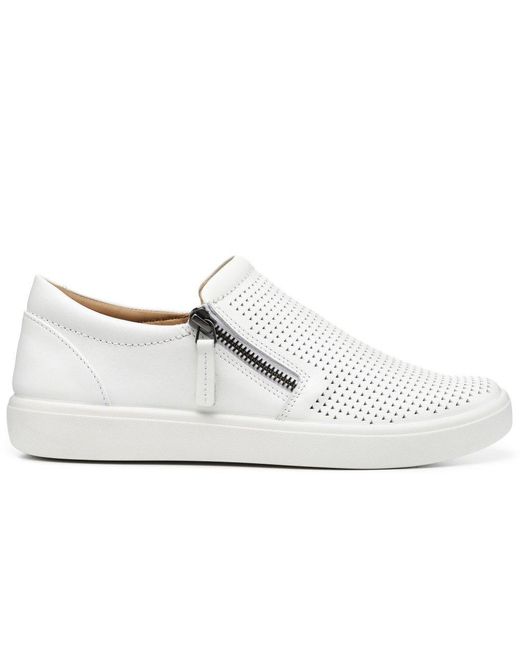 Hotter White Daisy Extra Wide Casual Trainers