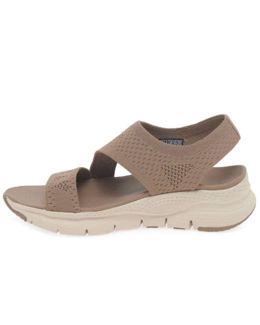 Skechers Gray Arch Fit Brightest Day Sandals