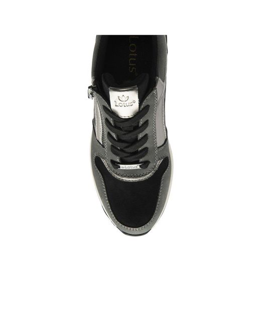 Lotus Black Moore Trainers