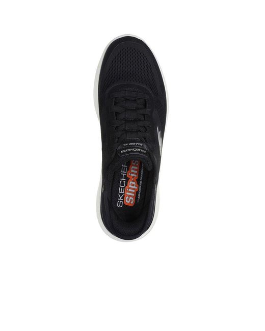 Skechers Black Bounder 2.0 Emerged 232459-Bkw Slip On Shoes for men