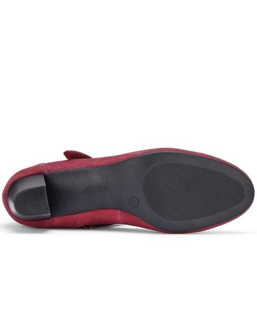Hotter Purple Duet Mary Jane Court Shoes