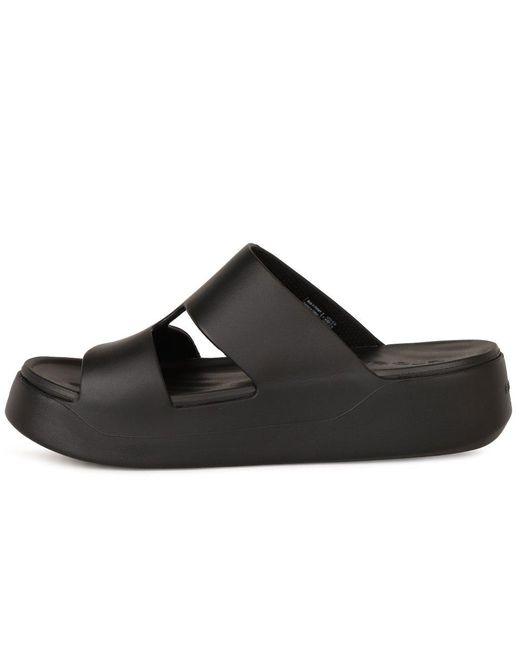 CROCSTM Black Getaway Platform H-Strap Sandals