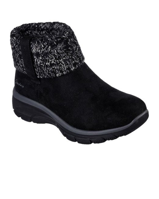 Skechers Black Easy Going Cozy Weather Ankle Boots