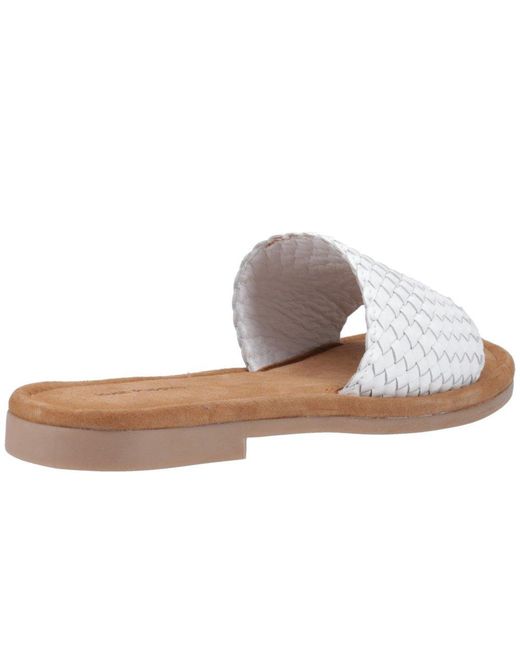 Hush Puppies White Hetty Sandals