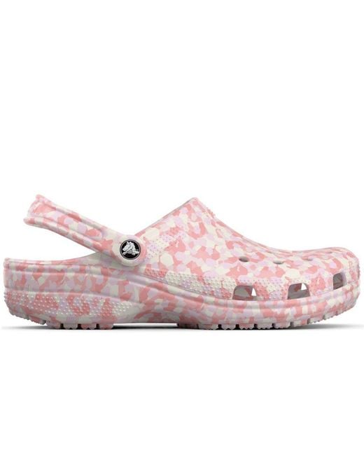 CROCSTM Pink Classic Confetti Clogs