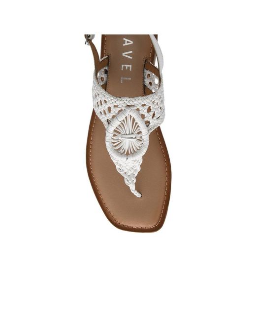 Ravel White Roxby Toe Post Sandals