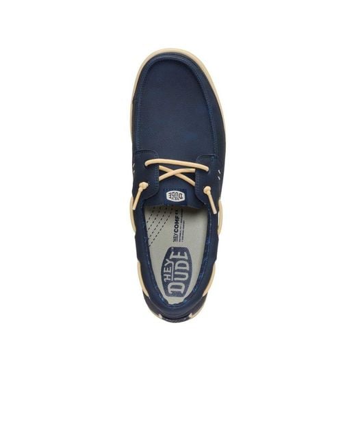 HeyDude Blue Harbour Low Boat Shoes for men