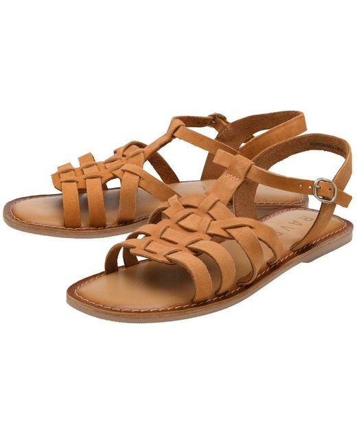 Ravel Brown Laver Sandals