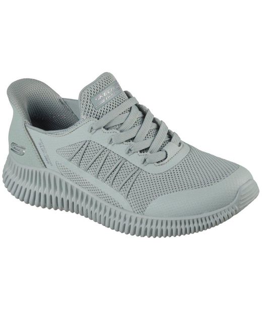 Skechers Gray Bobs Geo Lite Divine Pace Trainers