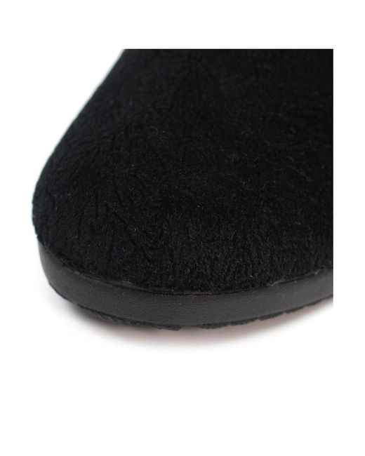Lunar Black Audrey Slippers
