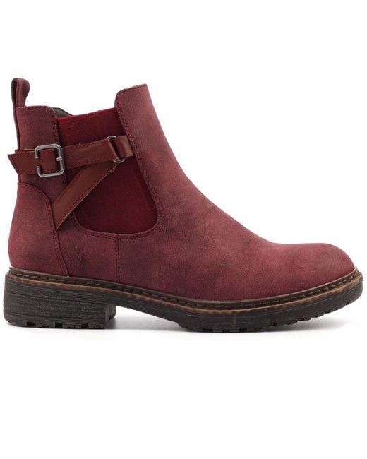 Lunar Purple Morris Ankle Boots