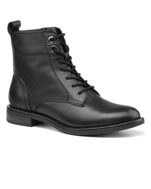 Hotter Black Surrey Biker Boots