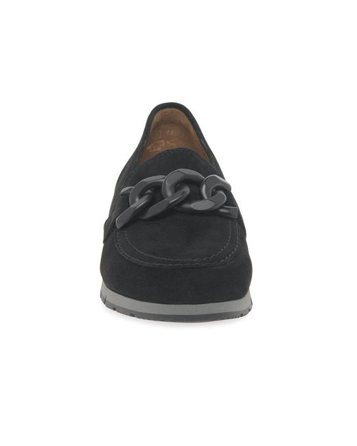 Gabor Black Bea Loafers Suede (Uni)