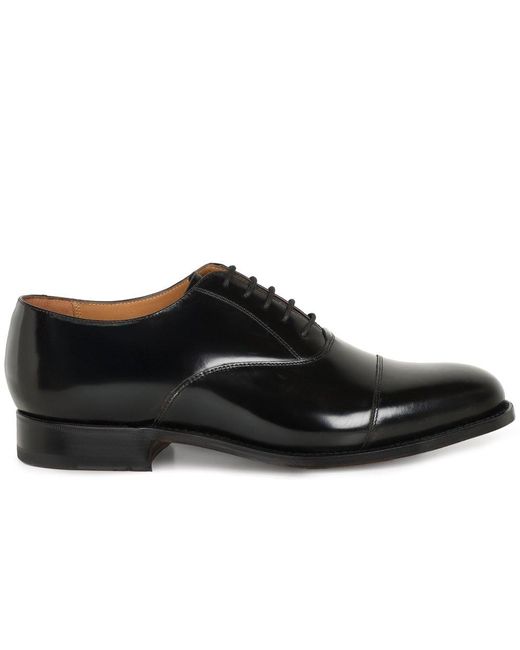 Barker Black Luton Formal Lace Up Oxford Shoes for men
