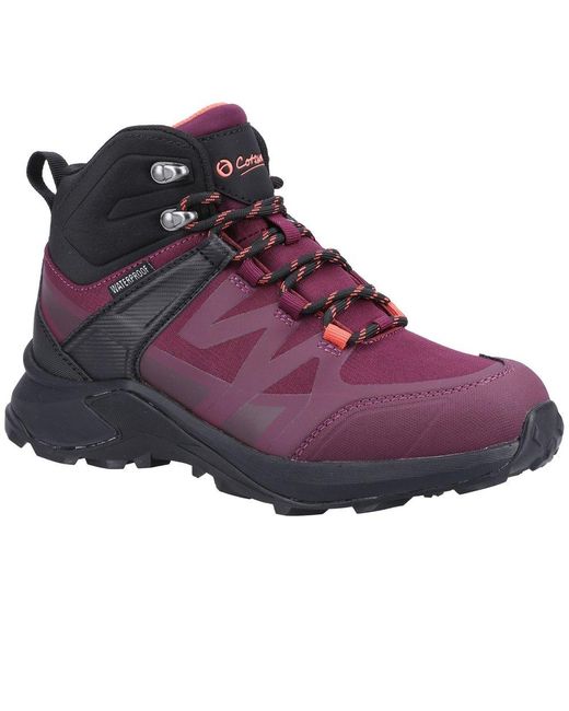 Cotswold Purple Horton Walking Boots