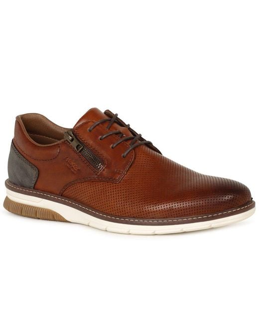 Rieker Brown Barton Shoes for men