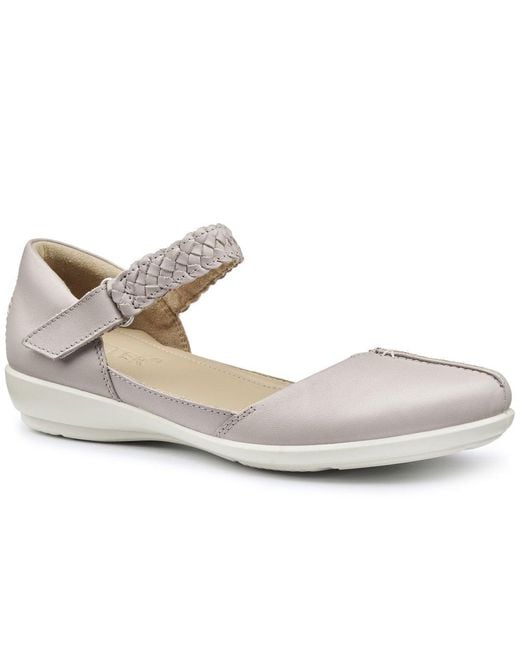 Hotter Metallic Lake Wide Fit Mary Jane Shoes
