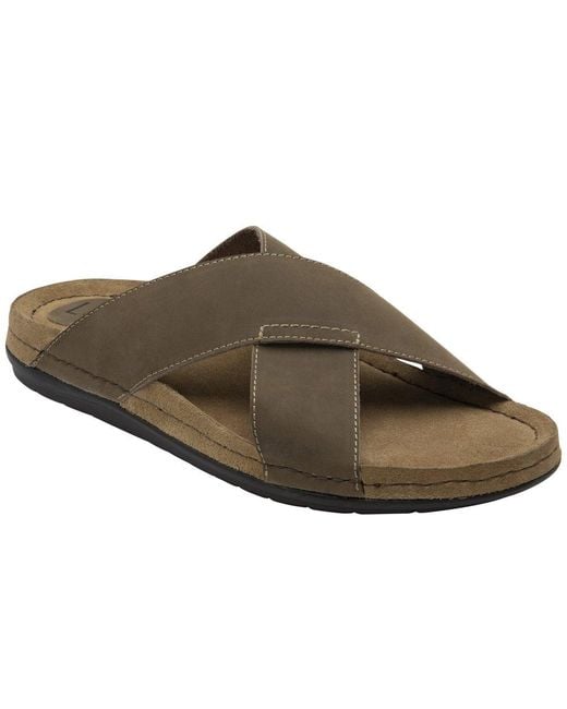 Lotus Brown Salcombe Mule Sandals for men