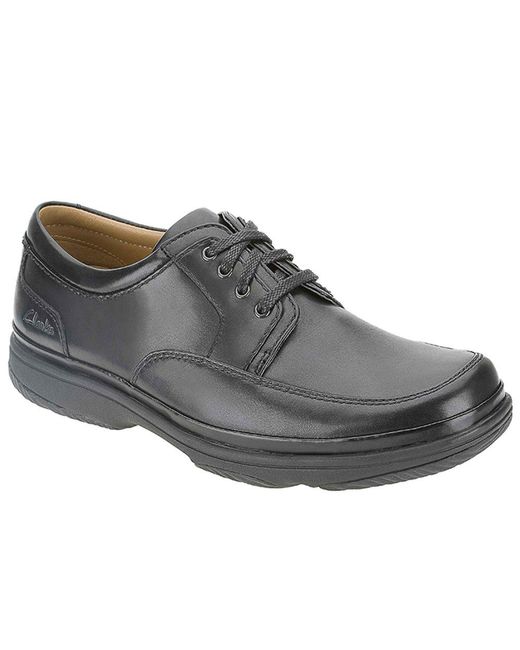 Clarks Black Swift Mile Mens Casual Lace-up Shoes for men