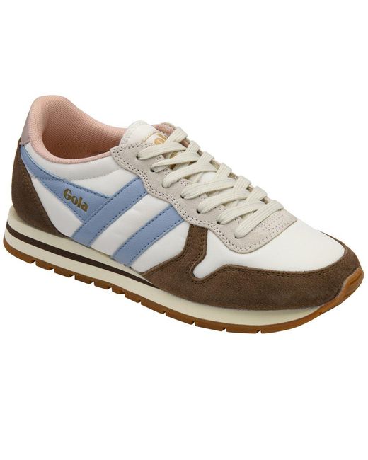 Gola White Daytona Chute Trainers