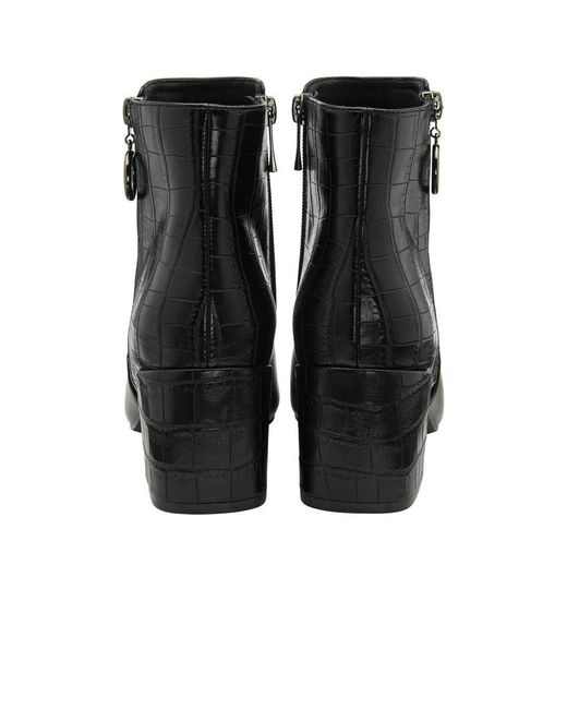 Lotus Black Michaela Ankle Boots