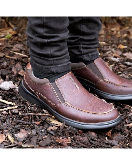 Clarks Brown Cotrell Free Shoes Size: 6 for men