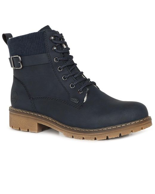 Rieker Blue Fairbanks Ankle Boots
