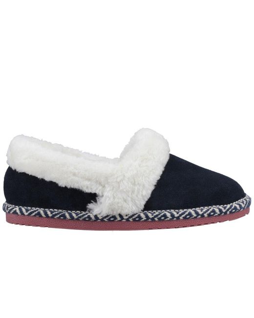 Hush Puppies Blue Ariel Slippers