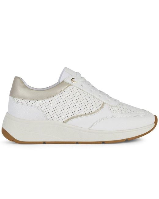 Geox White D Cristael D Trainers
