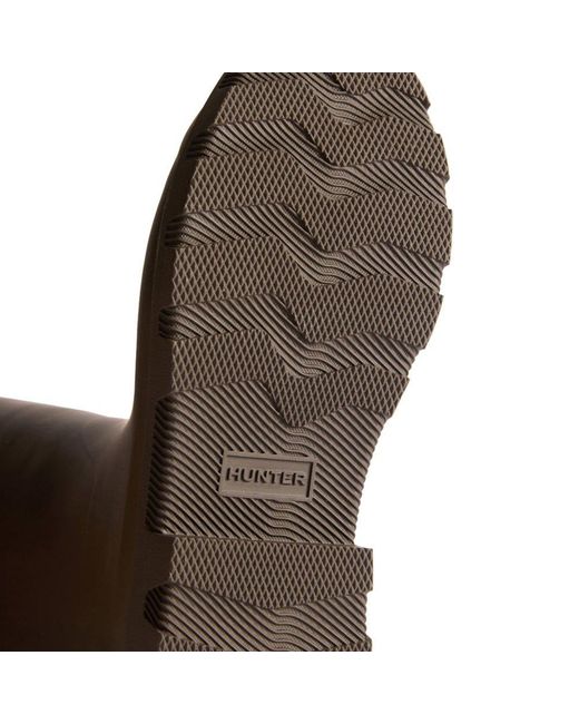 Hunter Brown Downpour Tall Wellingtons for men