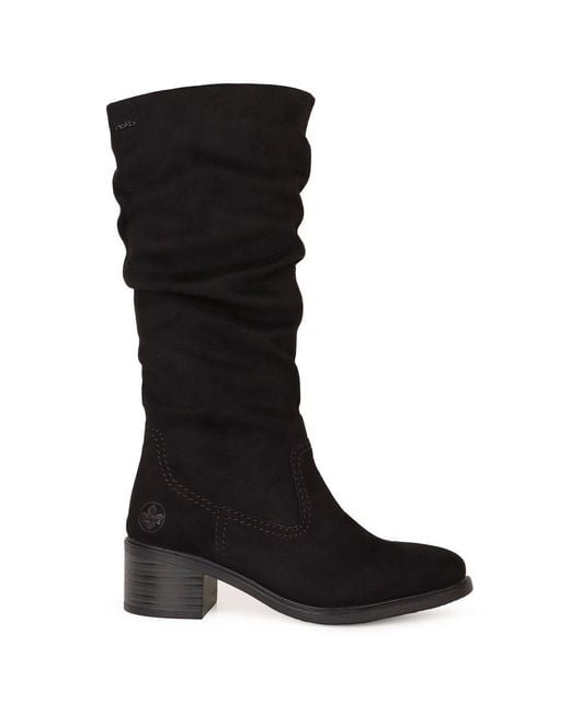 Rieker Black Richmond Knee High Boots