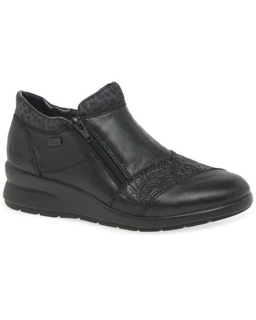 Rieker Black Josie Ankle Boots
